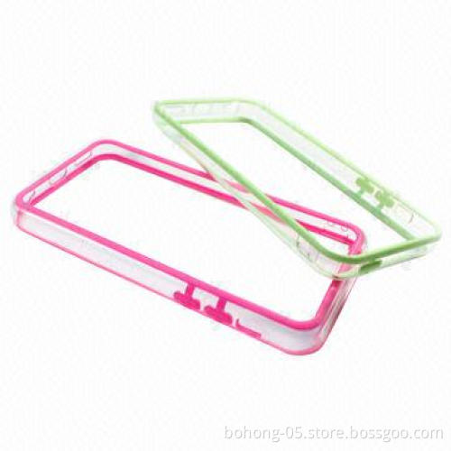 Phone Cover for iPhone 5C, Made of PC and TPU, Frame, Various Colors are Available